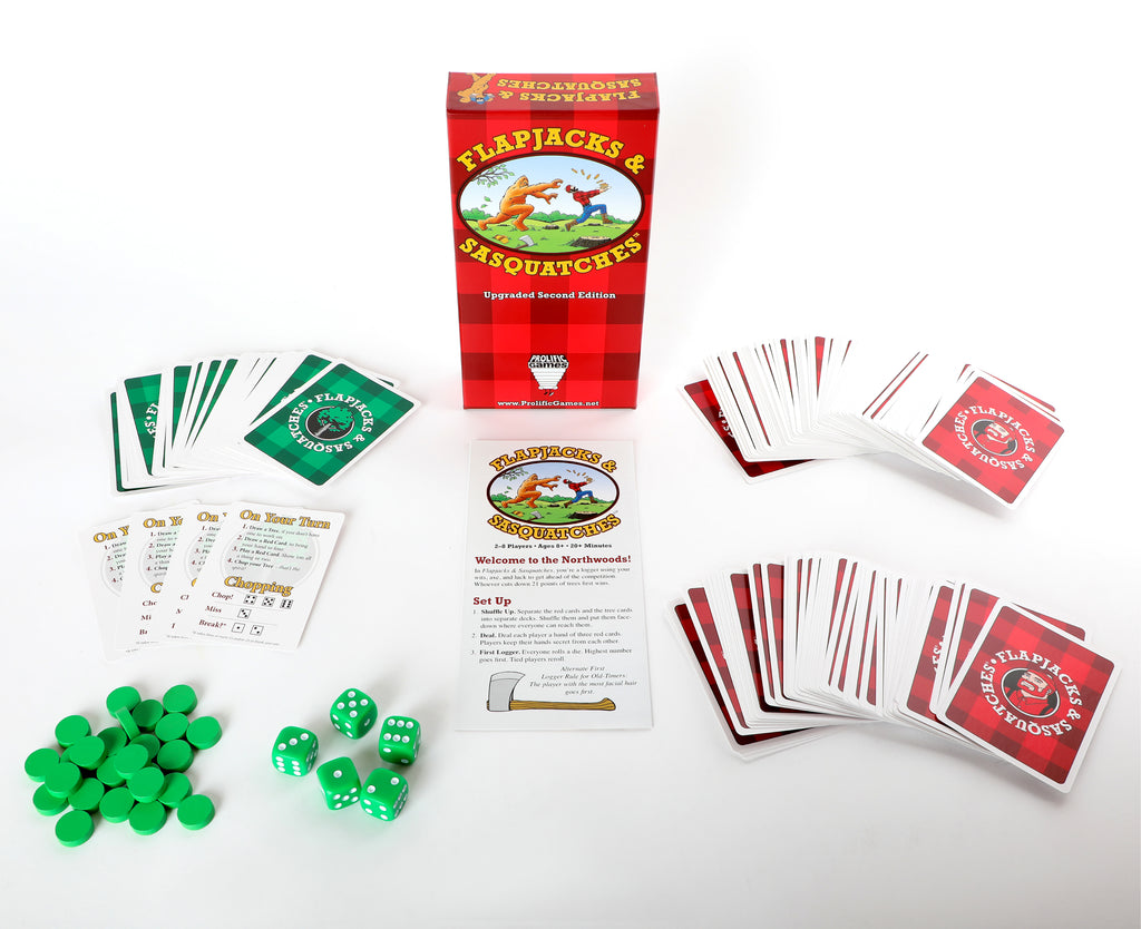 Prolific Games Flapjacks & Sasquatches - Gioco Di Dadi Strategico E Divertente Per Famiglie, Edizione In Inglese